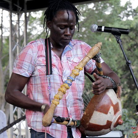 Makadem performing his song 'Mganga Mkuu' at the Spotlight on Kenyan Music stage